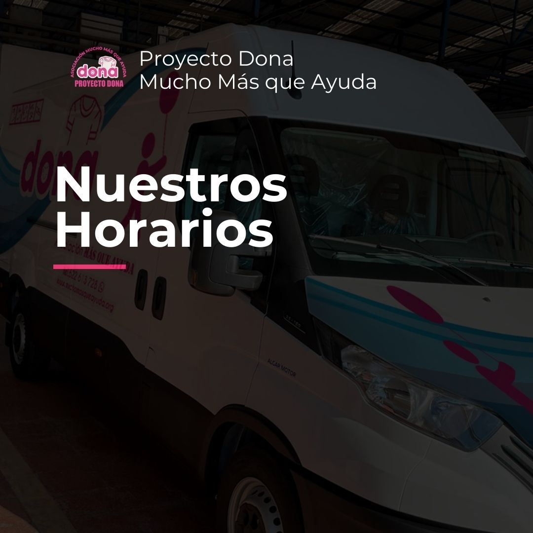 Horario - proyecto dona mucho mas que ayuda
